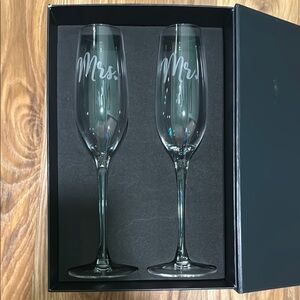 Elegant Mrs. Champagne Flutes